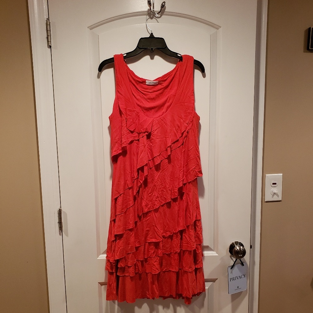 Calvin Klein Tiered Dress